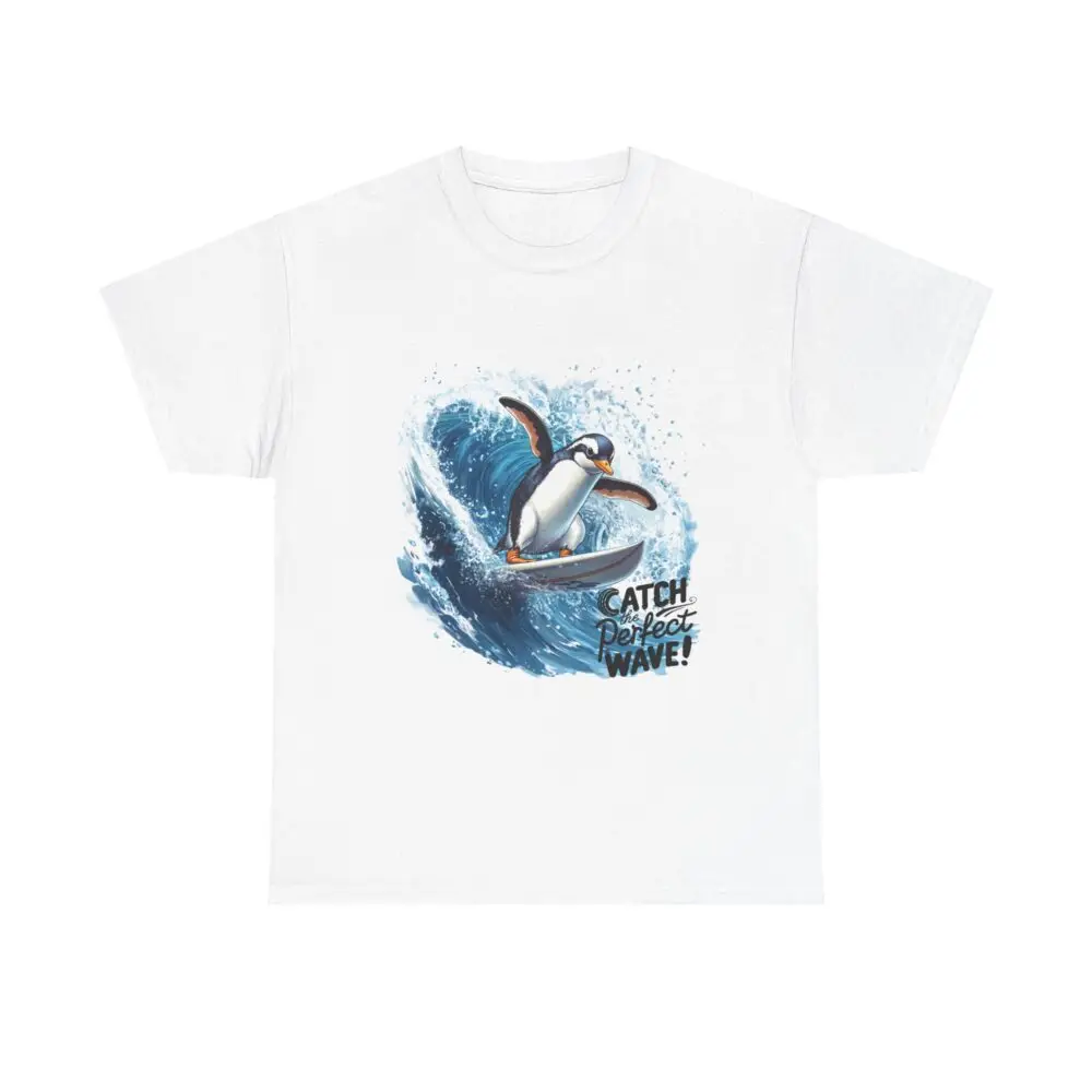 Penguin Wave Rider | Eco-Friendly Surfing Tee - Image 7