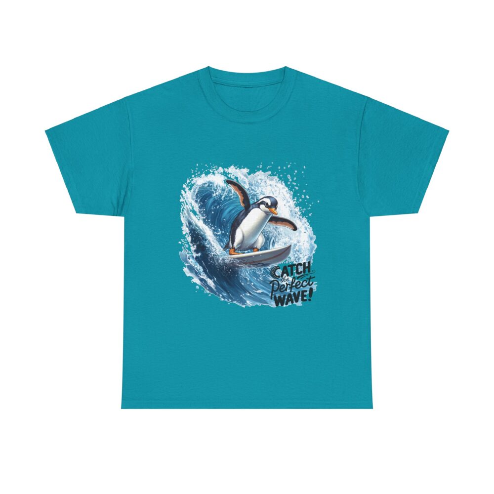 Penguin Wave Rider | Eco-Friendly Surfing Tee