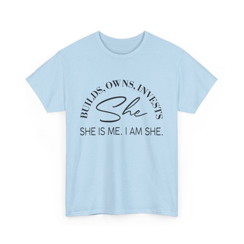 She Builds, Owns, Invests T-Shirt - Image 6