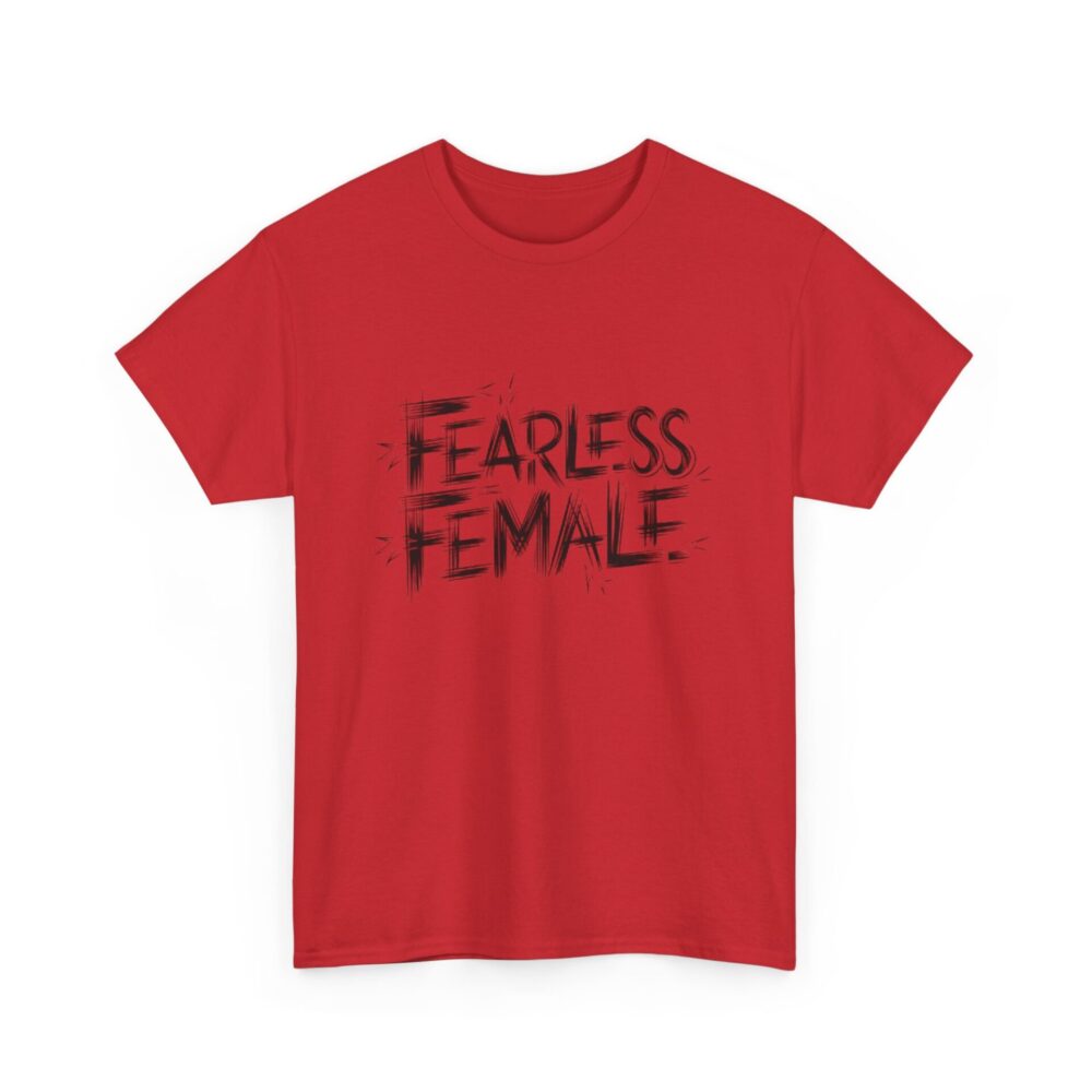 Sketch Art Fearless Female T-Shirt - Image 8