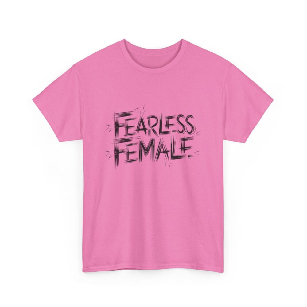 Sketch Art Fearless Female T-Shirt - Image 7