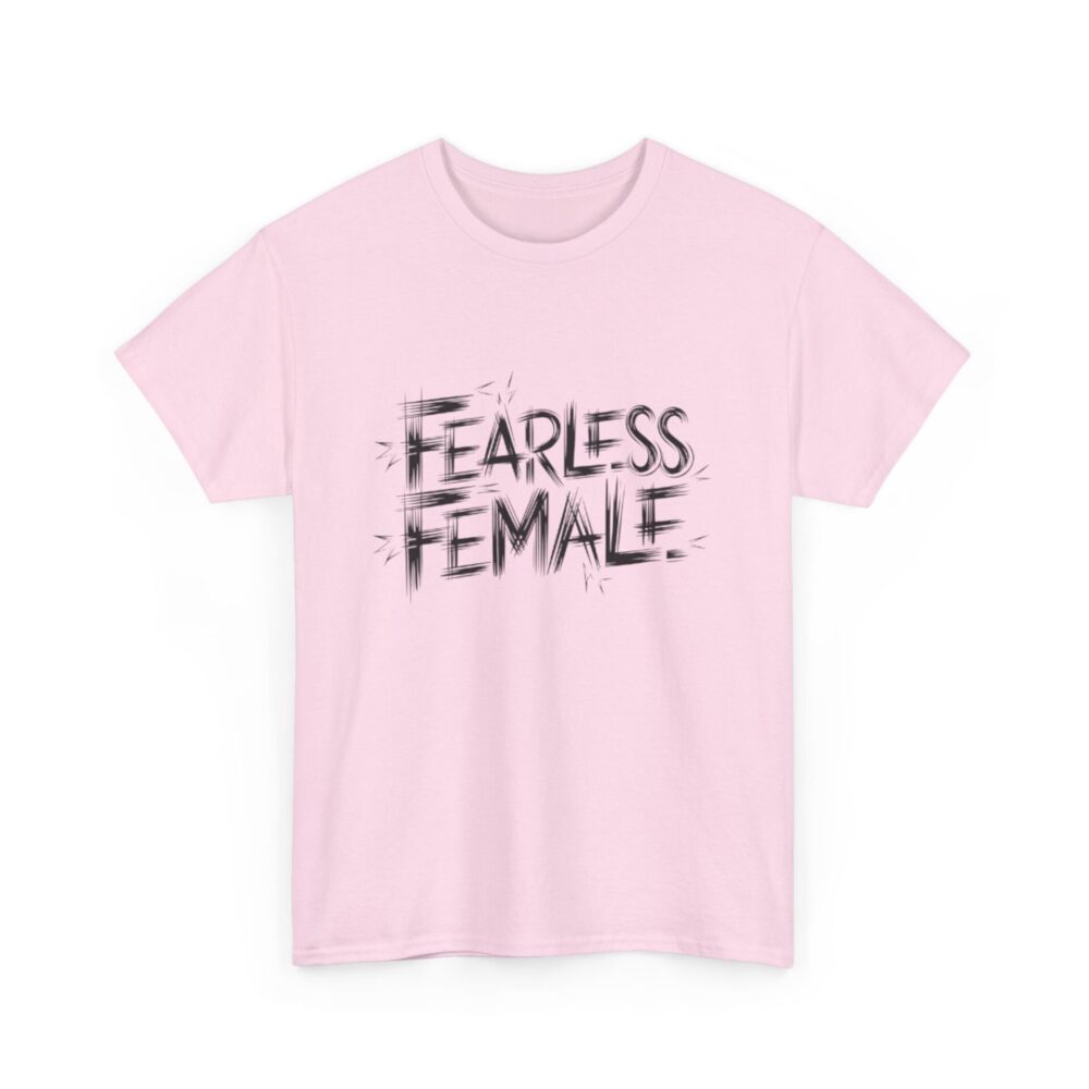 Sketch Art Fearless Female T-Shirt - Image 6