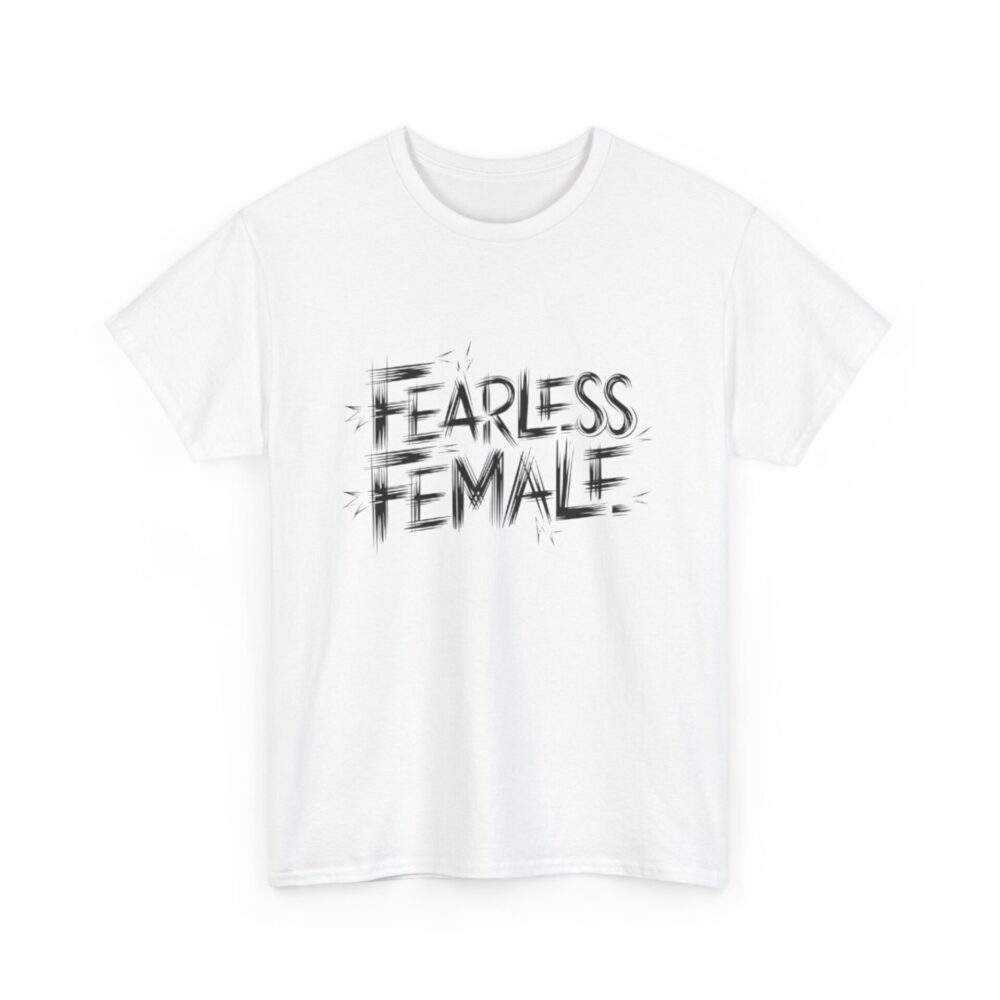 Sketch Art Fearless Female T-Shirt
