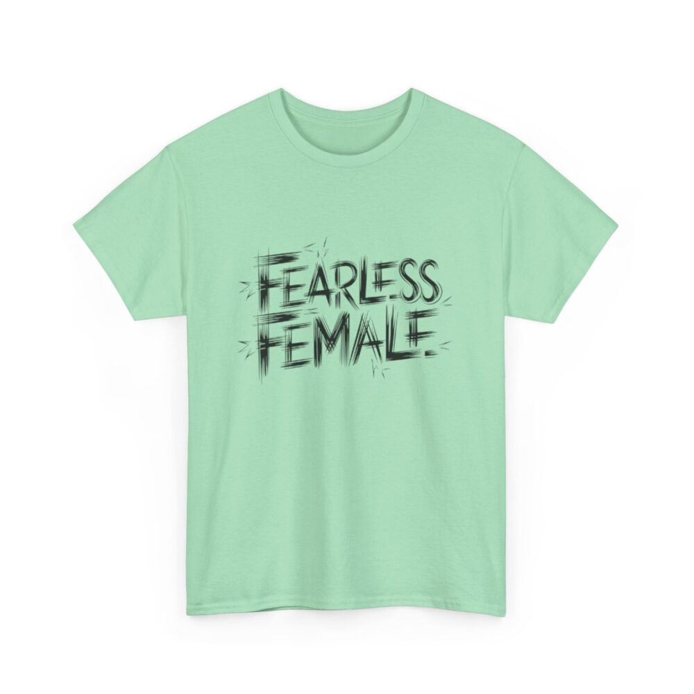 Sketch Art Fearless Female T-Shirt - Image 5