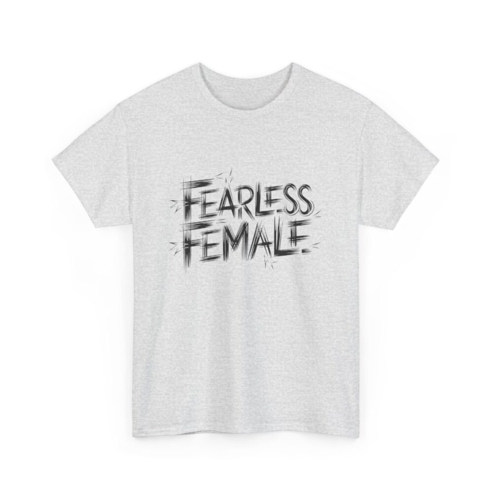 Sketch Art Fearless Female T-Shirt - Image 2
