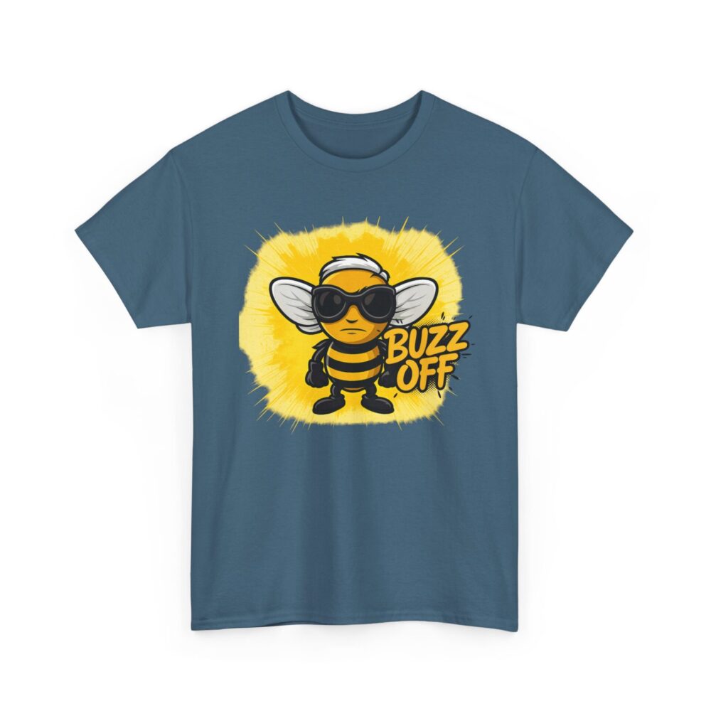 Buzz Off Angry Bee T-Shirt – Funny Sarcastic Attitude Tee - Image 8