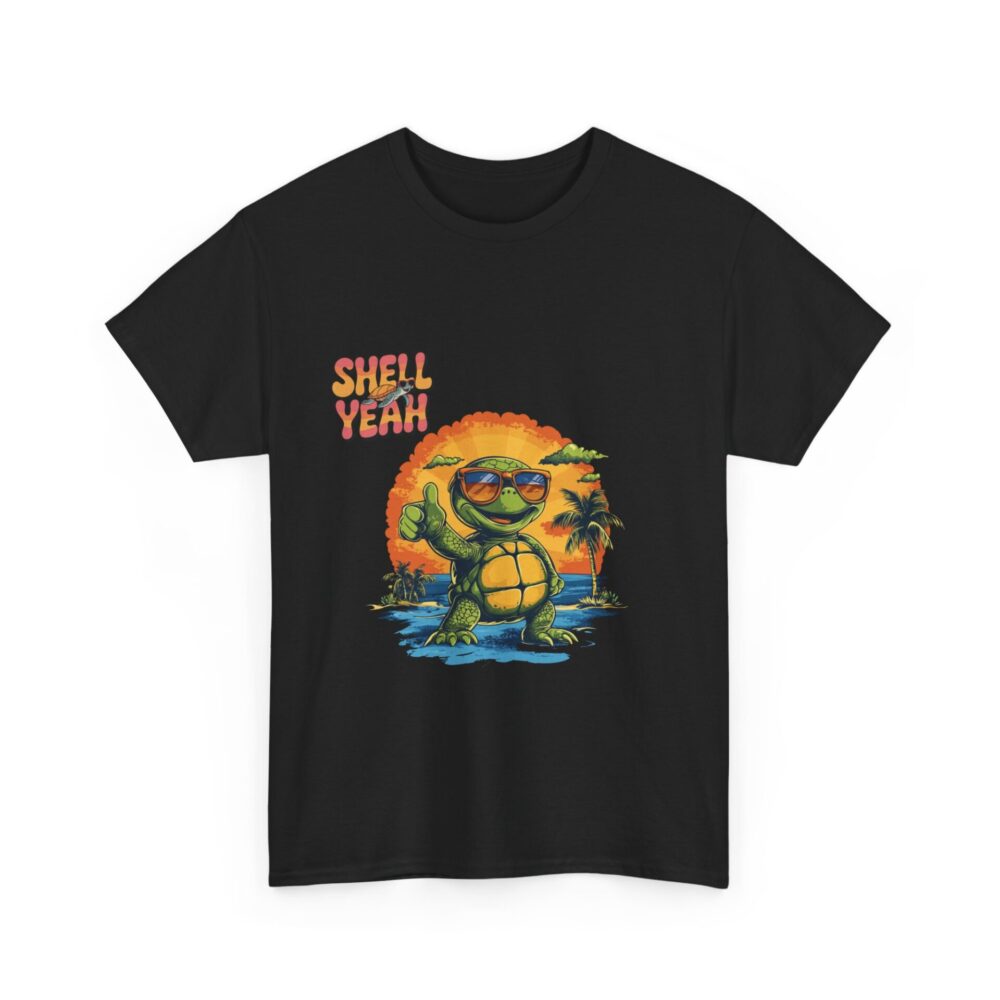Shell Yeah Tropical Turtle T-Shirt – Beach Vibes & Island Fun - Image 2