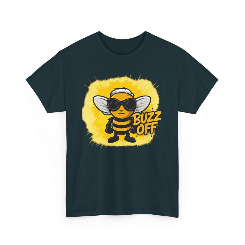 Buzz Off Angry Bee T-Shirt – Funny Sarcastic Attitude Tee - Image 6