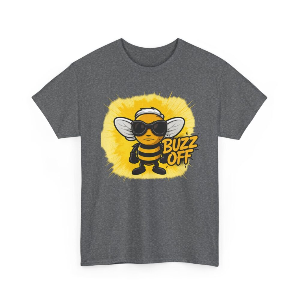 Buzz Off Angry Bee T-Shirt – Funny Sarcastic Attitude Tee - Image 3