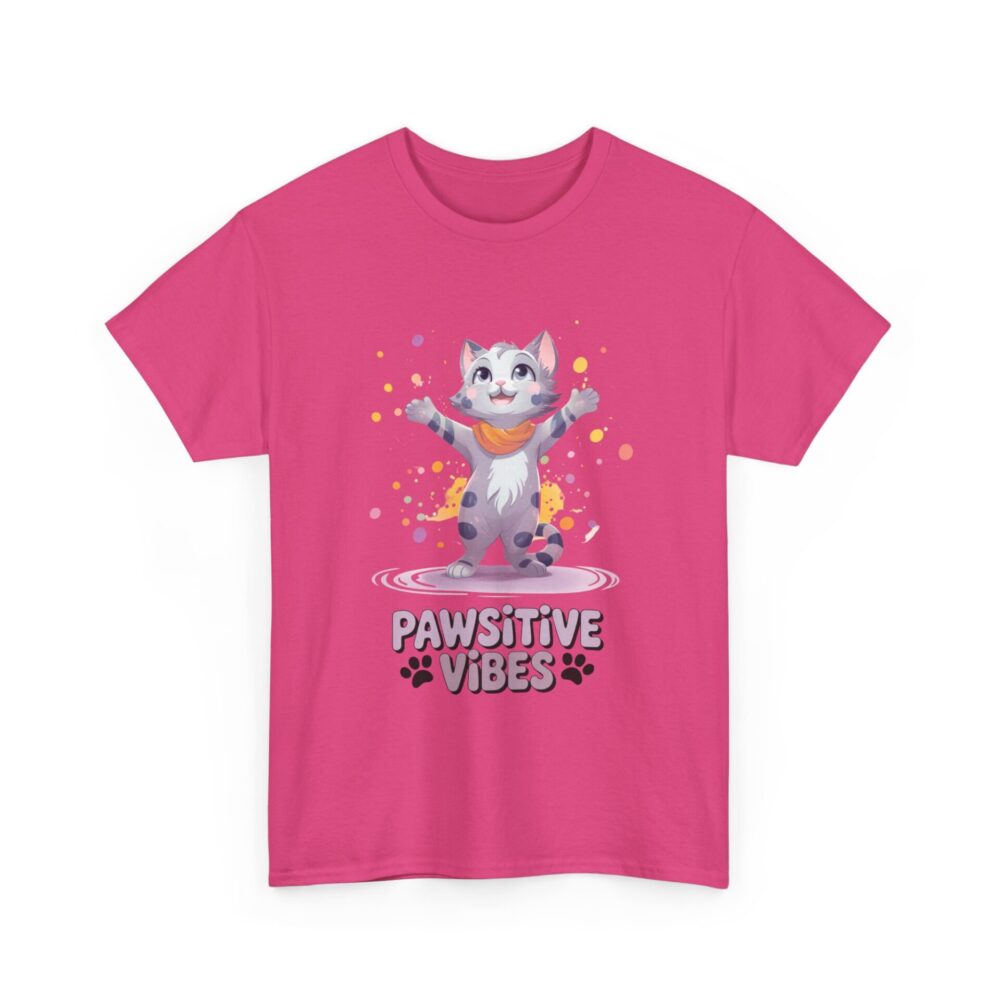 Pawsitive Vibes Cat T-Shirt – Cute & Uplifting Feline Graphic Tee - Image 10