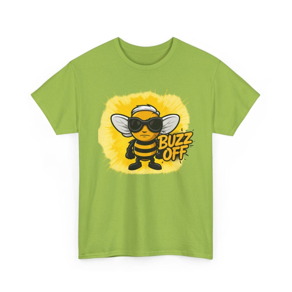 Buzz Off Angry Bee T-Shirt – Funny Sarcastic Attitude Tee - Image 2