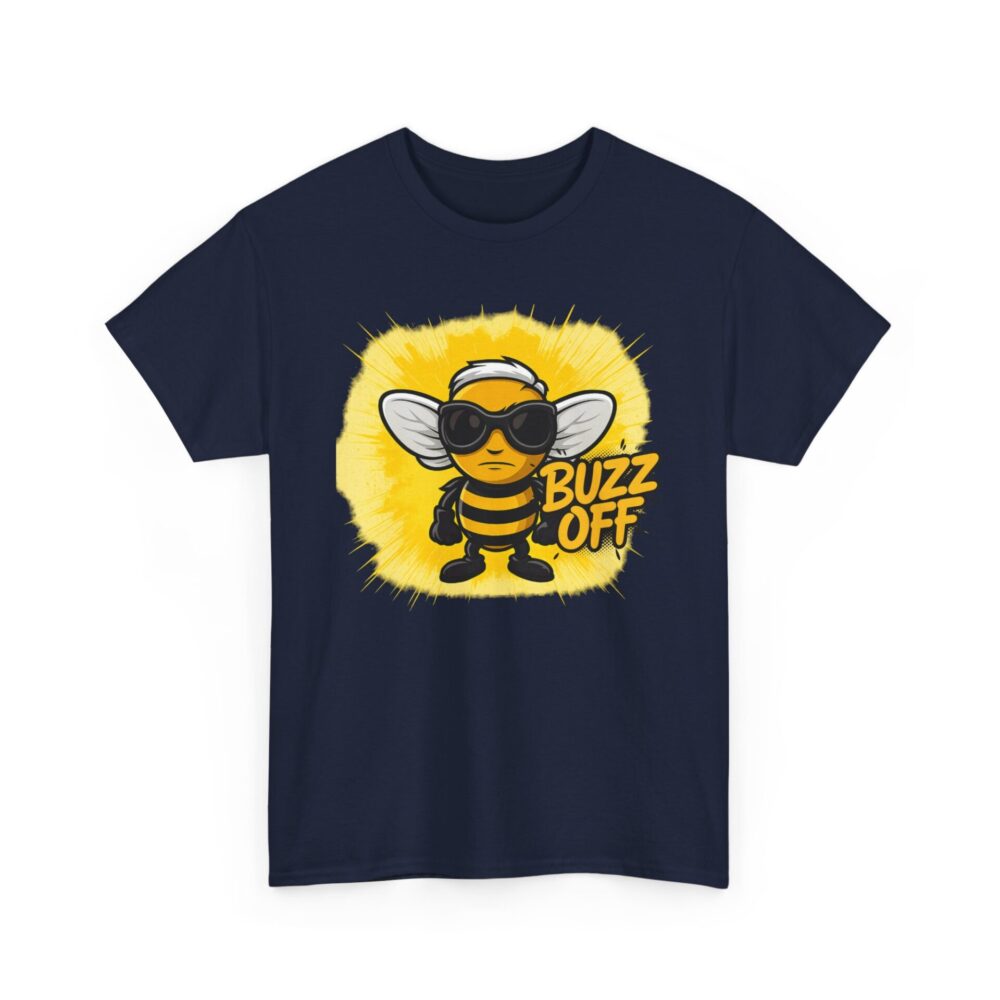 Buzz Off Angry Bee T-Shirt – Funny Sarcastic Attitude Tee - Image 9