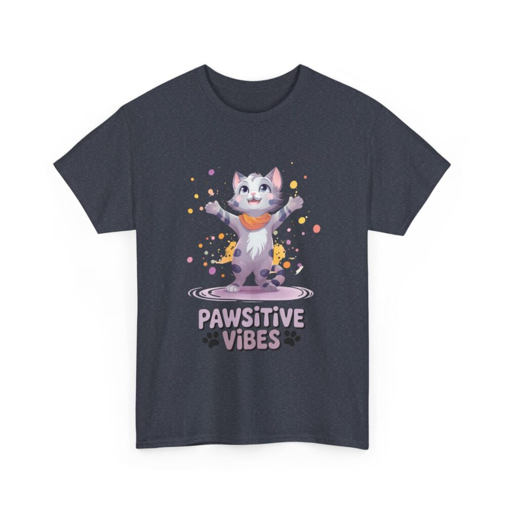 Pawsitive Vibes Cat T-Shirt – Cute & Uplifting Feline Graphic Tee