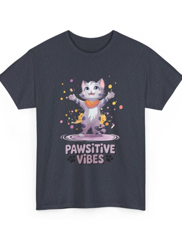 Pawsitive Vibes Cat T-Shirt – Cute & Uplifting Feline Graphic Tee