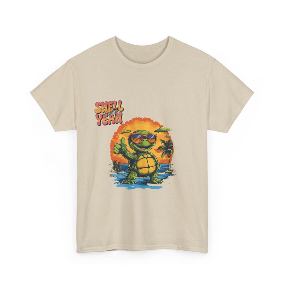 Shell Yeah Tropical Turtle T-Shirt – Beach Vibes & Island Fun - Image 3