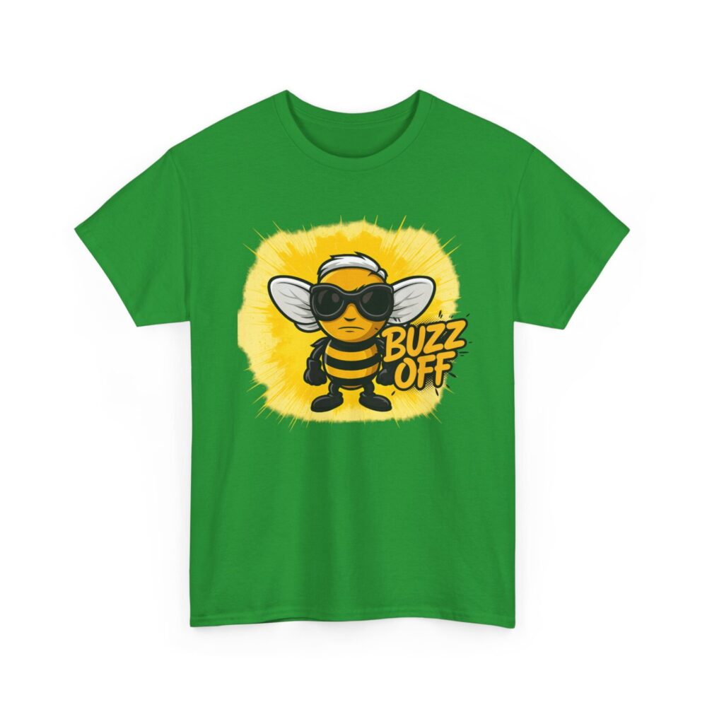 Buzz Off Angry Bee T-Shirt – Funny Sarcastic Attitude Tee - Image 4