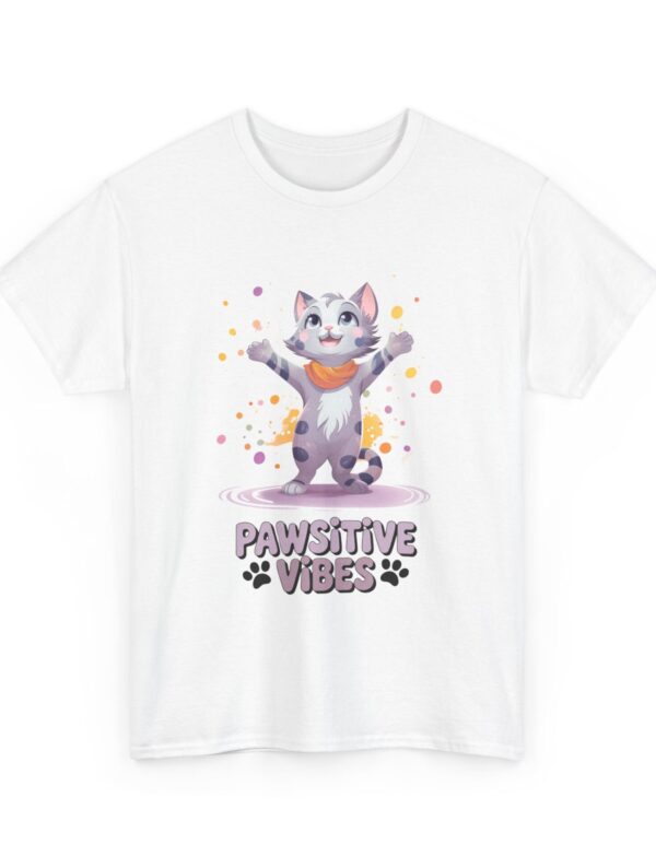 Pawsitive Vibes Cat T-Shirt – Cute & Uplifting Feline Graphic Tee