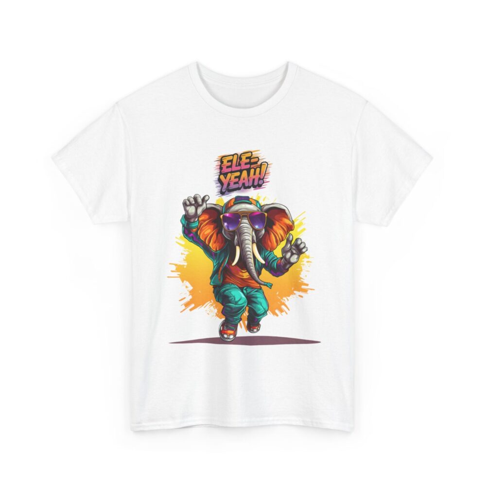 Ele-Yeah! Cool Dancing Elephant T-Shirt - Image 2