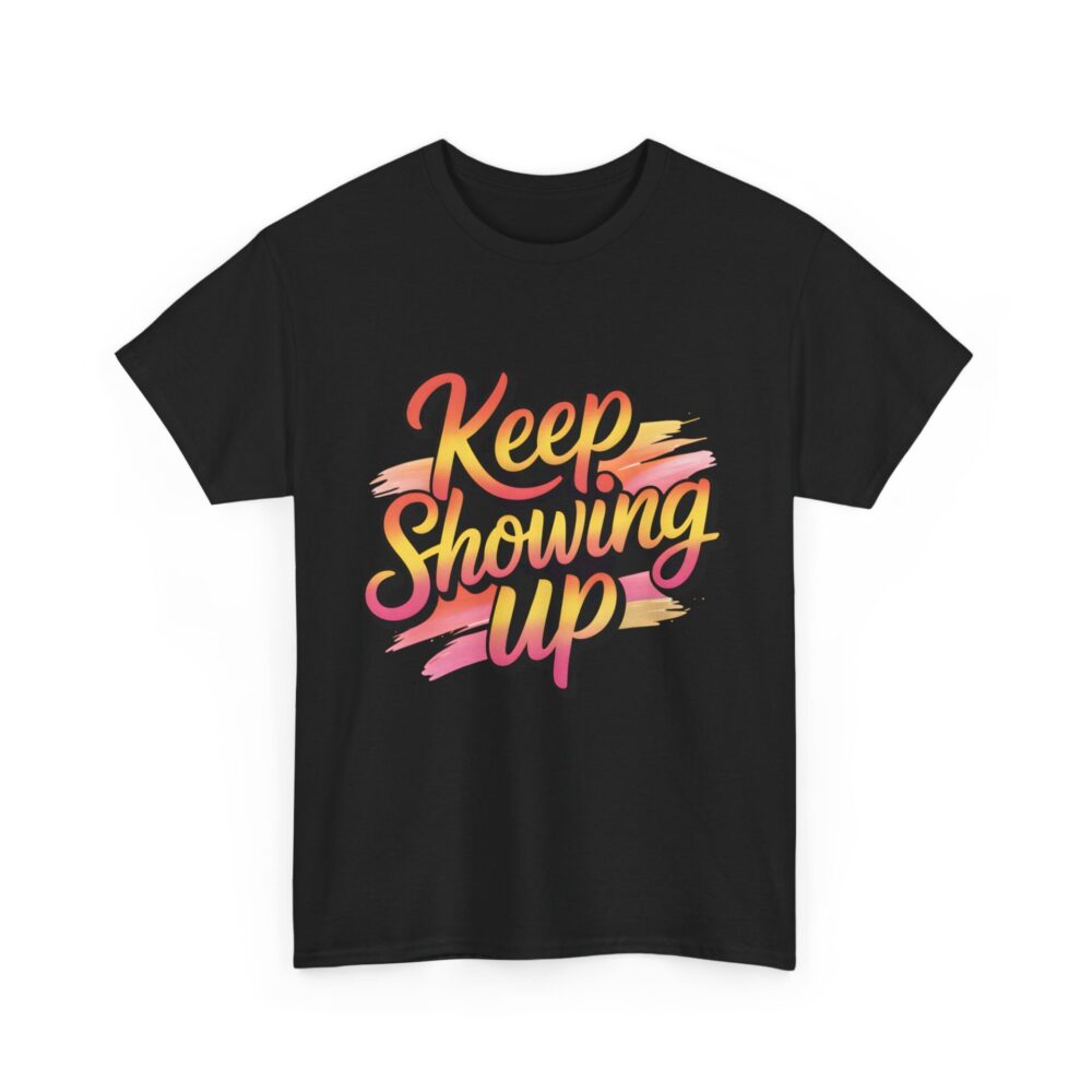 Keep Showing Up – Sunset Strokes Tee - Image 4